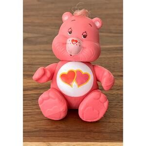 Vintage Care Bear PVC Posable Figure Hong Kong 1983 Love-A-Lot